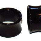 Pair 3/4 19mm Black UV Acrylic Ear Tunnel Plugs Gauges Double Flared