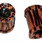 Pair 2G Buffalo Horn Ear Tunnel Plugs Double Flared