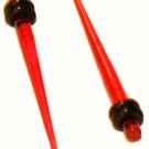 Pair Translucent Red UV Acrylic Straight 10G 2.5mm Ear Taper Piercing Plugs Pair Translucent Red UV Acrylic Straight 10G 2.5mm Ear Taper Piercing Plugs