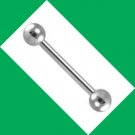 Stainless Steel Barbell Tongue Ring 10G, 5/8 (16mm) Gauge Stainless Steel Barbell Tongue Ring 10G, 5/8 (16mm) Gauge