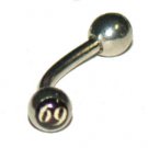 Pair 69 Logo Eyebrow Ring / Tragus/Ear Barbell Stud Jewelry Piercing 16 Gauge, 7/16 Pair 69 Logo Eyebrow Ring / Tragus/Ear Barbell Stud Jewelry Piercing 16 Gauge, 7/16