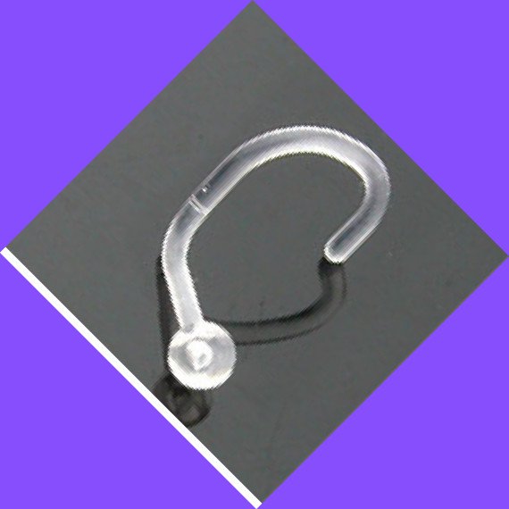 One Acrylic Clear Ball 18G Nose Screw Ring Retainer Piercing Jewelry Gauges