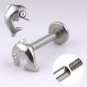 One Dolphin Lip Labret Monroe Ring 14 Gauge, 3/8 Internally threaded