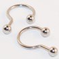 Curved Lippy Loop 16G 5/16 Lip Labret Ring Piercing Jewelry