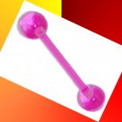 Acrylic Purple 14G Tongue Ring Barbell Pin Stud Piercing Jewelry Gauges, 5/8 Acrylic Purple 14G Tongue Ring Barbell Pin Stud Piercing Jewelry Gauges, 5/8