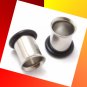 Pair 4G 5mm Steel Single Flare Flesh Ear Tunnel Plugs Gauges Jewelry