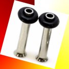 Pair 10G 2.5mm Steel Flesh Ear Tunnel Plugs Single Flare W O-Rings