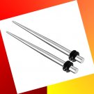 Pair 8G 3.2mm Steel Ear Taper Expander Gauges Stretching Plugs