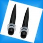 Pair 2G 6mm Onyx Stone Straight Ear Taper Expander Stretcher Gauges