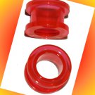 Pair 1/2 12.7mm UV Red Acrylic Flesh Ear Tunnel Plugs Screw On Earring Pair 1/2 12.7mm UV Red Acrylic Flesh Ear Tunnel Plugs Screw On Earring