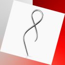 Steel 14G 1.6mm Twist Tail Ear Spiral Taper Stretcher Expander Ear Gauges Plugs