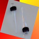 Pair 6G 4mm Clear Acrylic Ear Taper Stretcher Expanders Gauges Plugs Pair 6G 4mm Clear Acrylic Ear Taper Stretcher Expanders Gauges Plugs