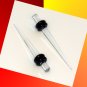 Pair 6G 4mm Clear Acrylic Ear Taper Stretcher Expanders Gauges Plugs