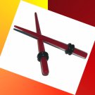 Pair Burgundy Red UV Acrylic 6G 4mm Ear Taper Expander Ear Stretcher Gauges Plugs Pair Burgundy Red UV Acrylic 6G 4mm Ear Taper Expander Ear Stretcher Gauges Plugs