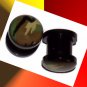 Pair 0G Green Camouflage Saddle Plugs 8mm Gauge Screw on