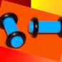 Pair 6G Blue Turquoise Acrylic Saddle Ear Plugs 4mm Gauges W Grooved O-Rings