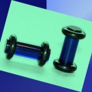 Pair 6G Blue Uv Acrylic Ear Plugs 4mm Gauges With GrooveO-Rings Pair 6G Blue Uv Acrylic Ear Plugs 4mm Gauges With GrooveO-Rings