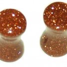 Pair 4G 5mm Natural Golden Sand Stone Plugs Saddle Ear Stretching Piercing Jewelry Gauge Pair 4G 5mm Natural Golden Sand Stone Plugs Saddle Ear Stretching Piercing Jewelry Gauge