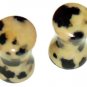 Pair 4G 5mm Jasper Stone Plugs Saddle Ear Stretching Piercing Gauge
