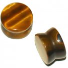 Pair Tiger Eyes Stone Ear Plugs 1/2 12.7mm Saddle Stretching Piercing Gauge Pair Tiger Eyes Stone Ear Plugs 1/2 12.7mm Saddle Stretching Piercing Gauge