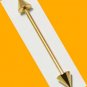 Steel Titanium Golden Spike 14G Ear Industrial Barbell Earring Piercing Jewelry Gauge