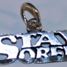 Sterling Silver Charm Pendant Stay Sober