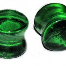 Pair 7/16 11.2mm Green Emerald Glass Ear Plugs Saddle Stretching Piercing Jewelry Gauge Pair 7/16 11.2mm Green Emerald Glass Ear Plugs Saddle Stretching Piercing Jewelry Gauge