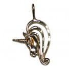 Sterling Silver Charm Pendant Unicorn
