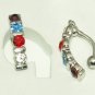 One Multicolor Strand Reverse Belly Button Navel Jewelry Ring