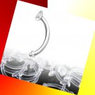 Clear Acrylic Curved 14G 3/8 Eyebrow Retainer Ring /Tragus/Ear Barbell Stud Jewelry Retainer Ring Clear Acrylic Curved 14G 3/8 Eyebrow Retainer Ring /Tragus/Ear Barbell Stud Jewelry Retainer Ring