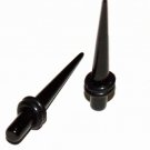 Pair Acrylic Shorty Black Straight 8G 3.2mm Ear Taper Expander Gauges Stretching Piercing Plugs Pair Acrylic Shorty Black Straight 8G 3.2mm Ear Taper Expander Gauges Stretching Piercing Plugs