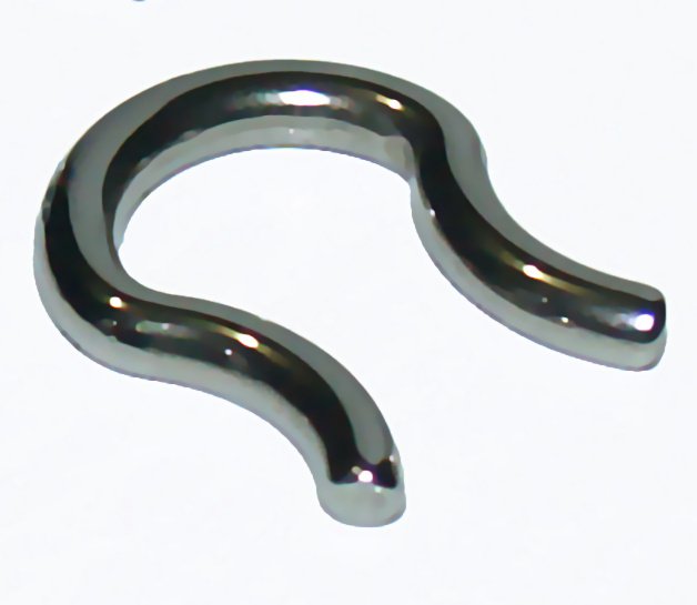 Steel Septum Retainer 10G Nose Ring Jewelry Piercing Stud 9.5mm