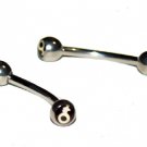 Pair Steel 16G 3/8 Gender Logo Eyebrow Rings / Tragus/Ear Barbell Stud Piercing 16 Gauges, 3/8 Pair Steel 16G 3/8 Gender Logo Eyebrow Rings / Tragus/Ear Barbell Stud Piercing 16 Gauges, 3/8