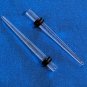 Pair 8G 3.2mm Clear Acrylic Straight Ear Taper Expander Ear Stretcher Plugs Gauges