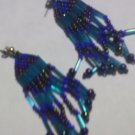 Blue Beaded Earrings
