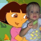 16x20 Customized Dora the Explorer Poster Featuring your child's picture on Vinyl