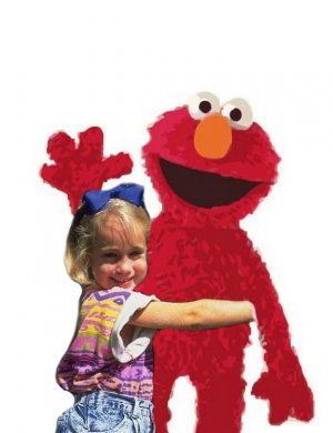 16x20 Customized Elmo Poster Featuring your child's picture on Vinyl