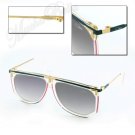 VINTAGE CAZAL 865 SUNGLASSES 643 WHITE/GOLD NEVER WORN