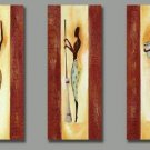 Hand-painted Modern Abstract Africa Girl  Figure Art Oil Painting On Canvas