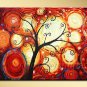 A Smiling Tree~ Framed! Modern Wall Decor Art Landscape Huge Oil Painting On Canvas LA1-034