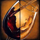 Huge Mordern Wine Art Wall Decor Canvas Oil Painting (+ Frame) XD2-040