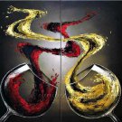 Huge Mordern Wine Art Wall Decor Canvas Oil Painting (+ Frame) XD2-041
