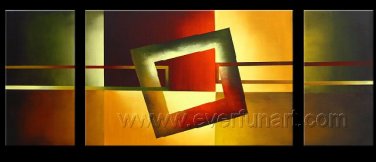 Good ! New Modern Abstract Huge Art Oil Painting on Canvas (+ Frame) XD3-038