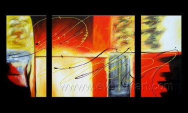 Good ! New Modern Abstract Huge Art Oil Painting on Canvas (+ Frame) XD3-039