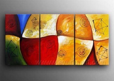Good ! New Modern Abstract Huge Art Oil Painting on Canvas (+ Frame) XD3-112