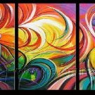 Good ! New Modern Abstract Huge Art Oil Painting on Canvas (+ Frame) XD3-116