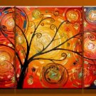 Mystic Tree Touch The Sun!Framed!Modern Wall Decor Art Landscape Oil Painting On Canvas LA3-017