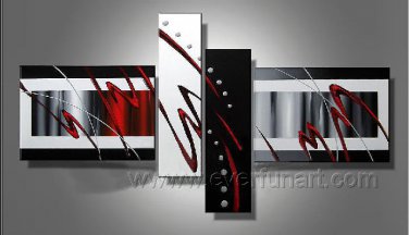 Handmade Abstract Oil Painting Modern Art Wall Decor Canvas Painting (+Frame) XD4-078