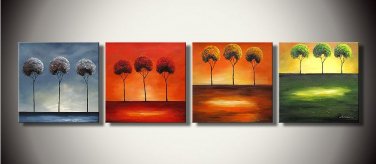 Handpainted Landscape Oil Impressionist Art Canvas Painting (+Frame) LA4-023
