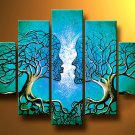 Try To Reach You! Handpainted Landscape Oil Impressionist Art Canvas Painting (+Frame) LA5-011